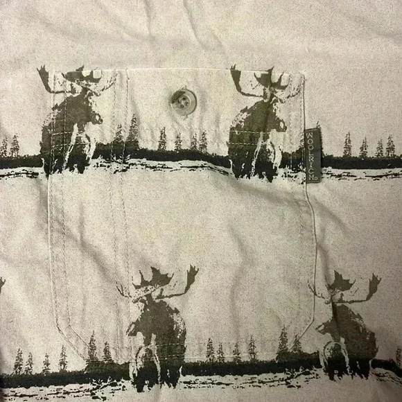 Woolrich Olive Ombré Moose Stripe shirt - Picture 3 of 4